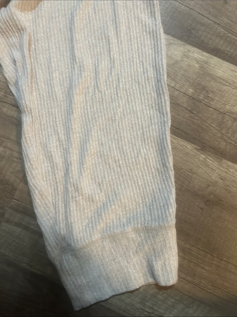 Express Women’s Joggers Ribbed Beige Size Medium - Picture 4 of 7